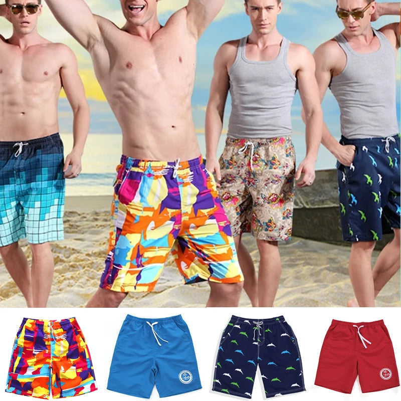 Men's Quick Dry Pocket Swimming Shorts Stylish Surf Beach Wear for Summer