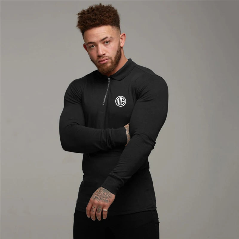 Polo Long Sleeve Compression T-shirt