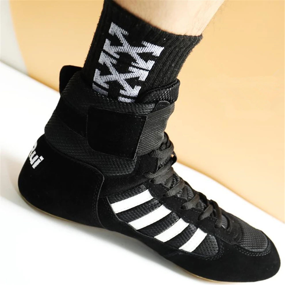 Men professional boxing or weightlifting boots