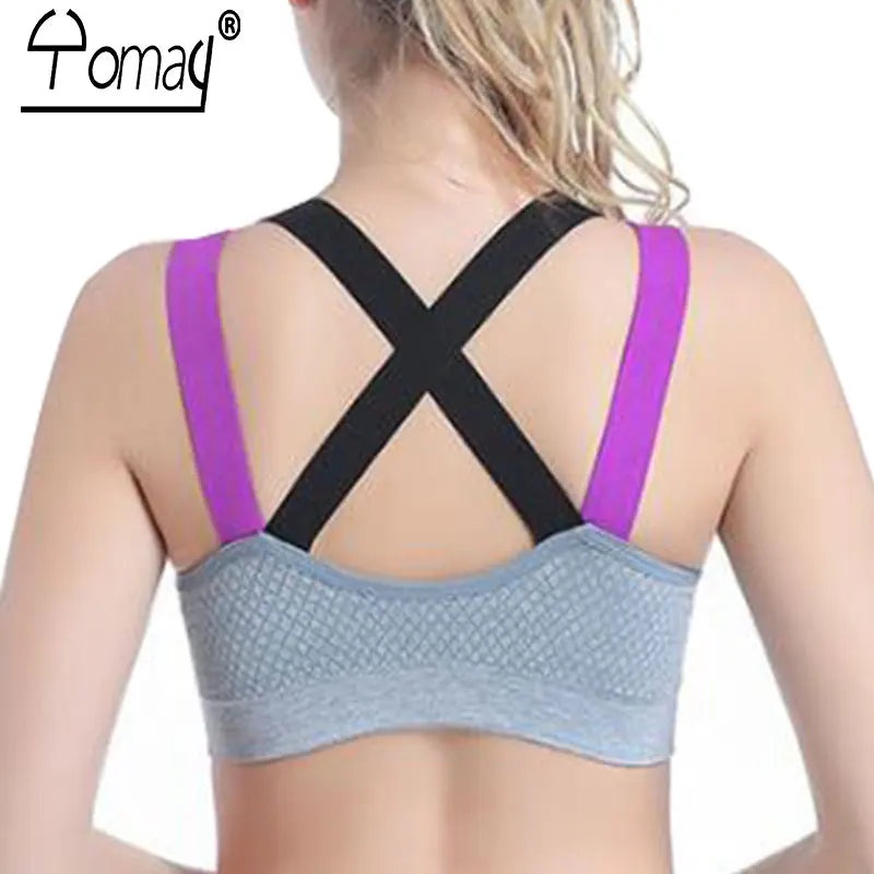 Yomay Sexy Backless Women Sports Bra