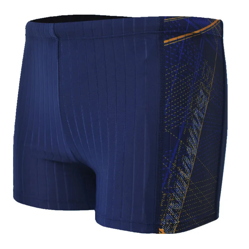 Men's Elegant Short Swimming Trunks Eye-Catching Trendy Shorts for Beach Wear