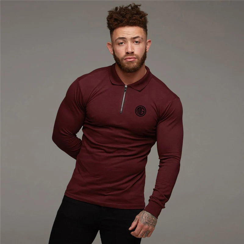 Polo Long Sleeve Compression T-shirt