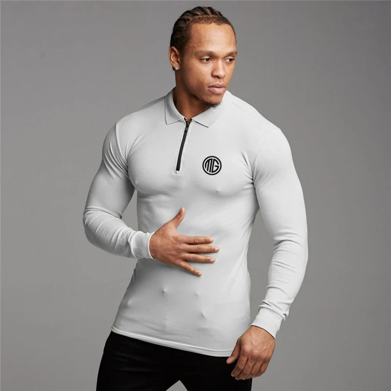 Polo Long Sleeve Compression T-shirt