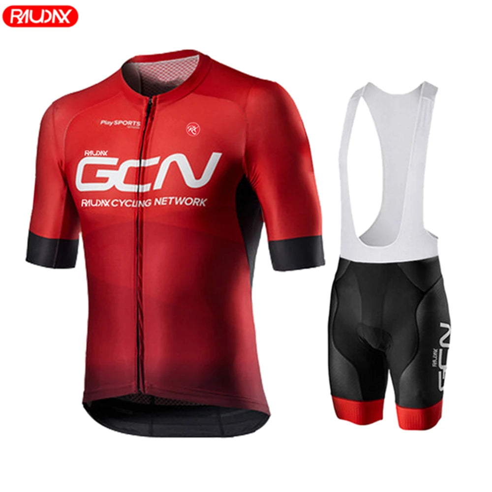 Raudax Gcn Men's Cycling Jersey Short Sleeve Breathable Road Bike Uniform