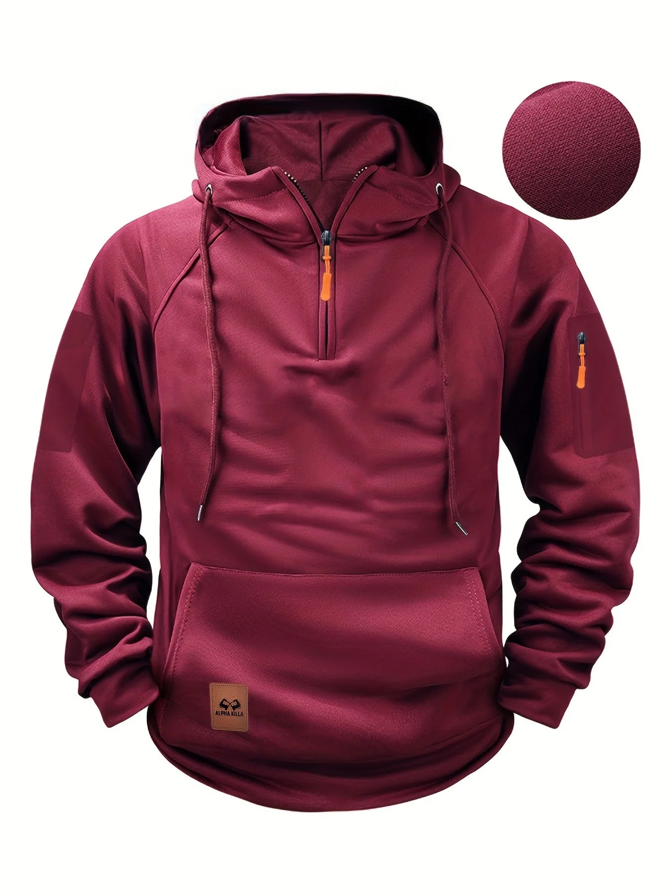 Unisex plus Size Fleece Hooded Sweatshirt