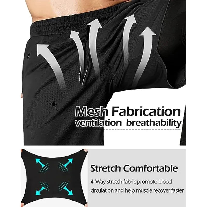 Men's Compression 2 in 1 Workout Sweatpants