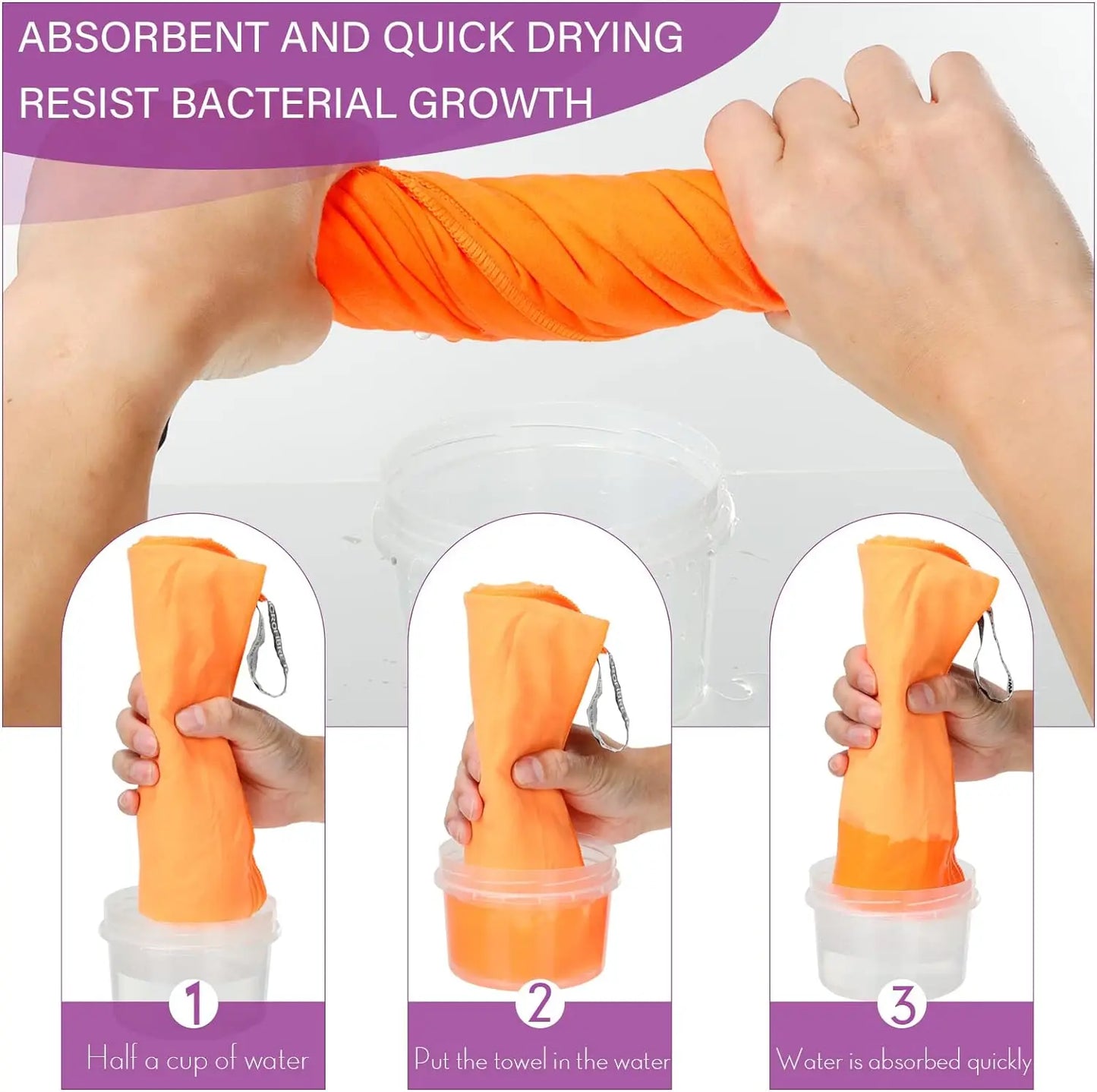 Microfiber Towel With Mesh Bag,