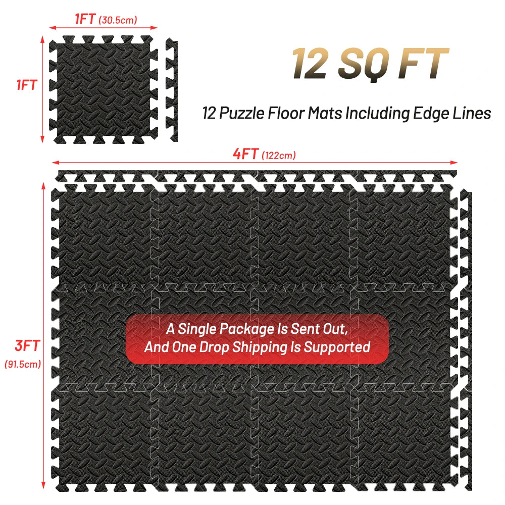 4~24Pcs Puzzle Fitness Mat