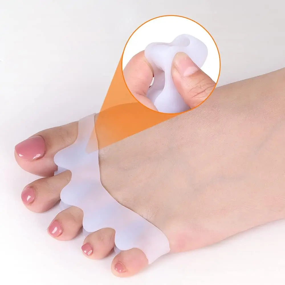 1 Pair Silicone Toe Spacers for Proper Alignment of Toes,