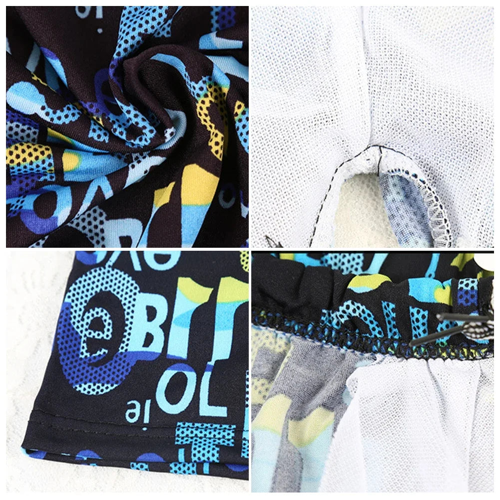 Men's Colorful Print Quick Dry Swimwear