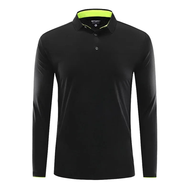 Men Running Sport Shirts Long Sleeve Plus Size