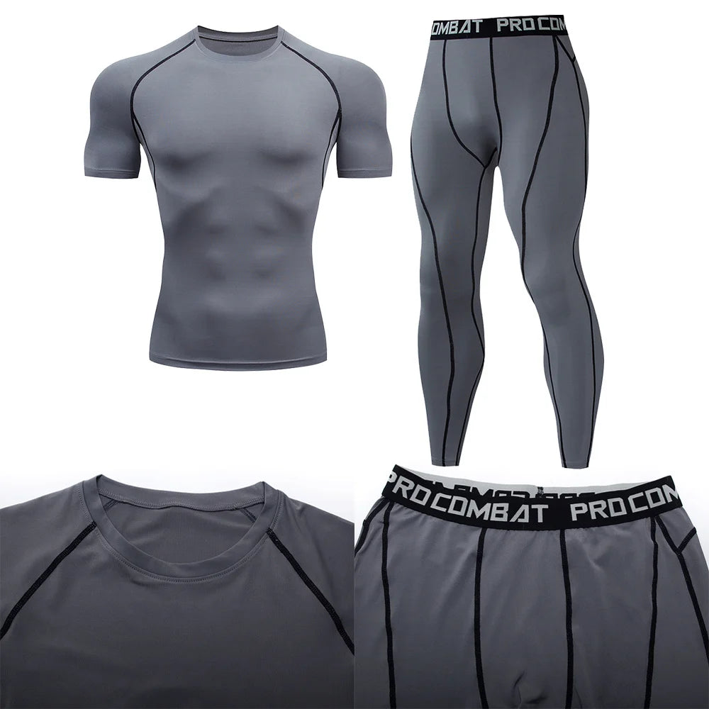 2pcs Men's Compression Suit