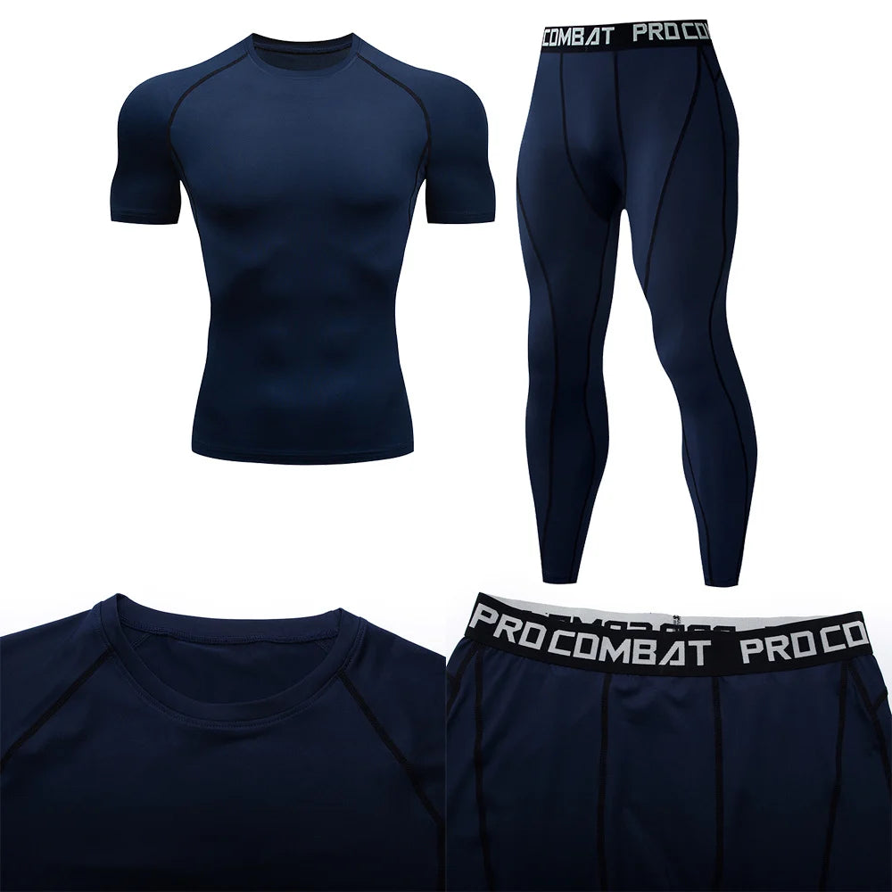 2pcs Men's Compression Suit