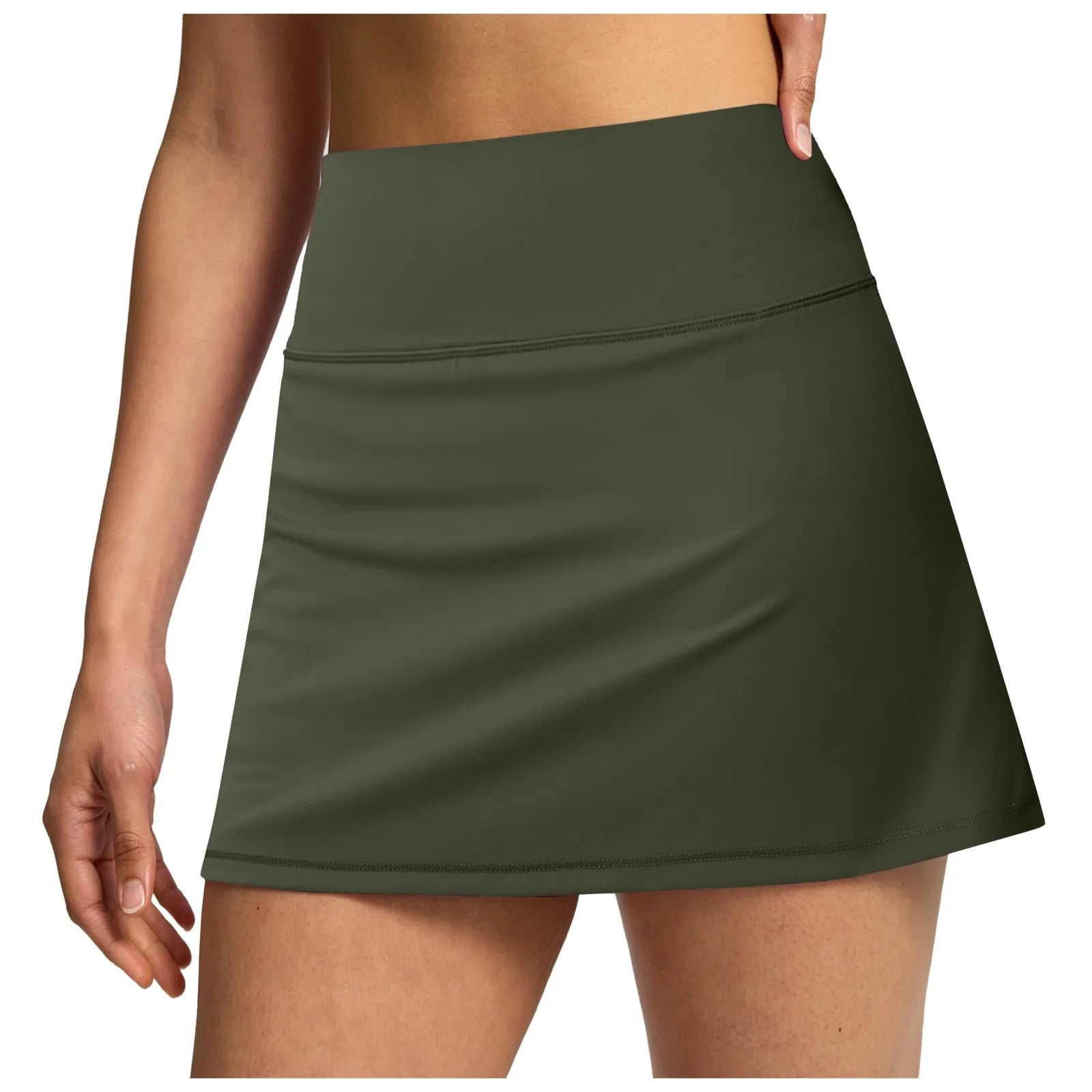 Tennis Skirts Women's Shorts-Skirt Two Layered High Waist with Pocket