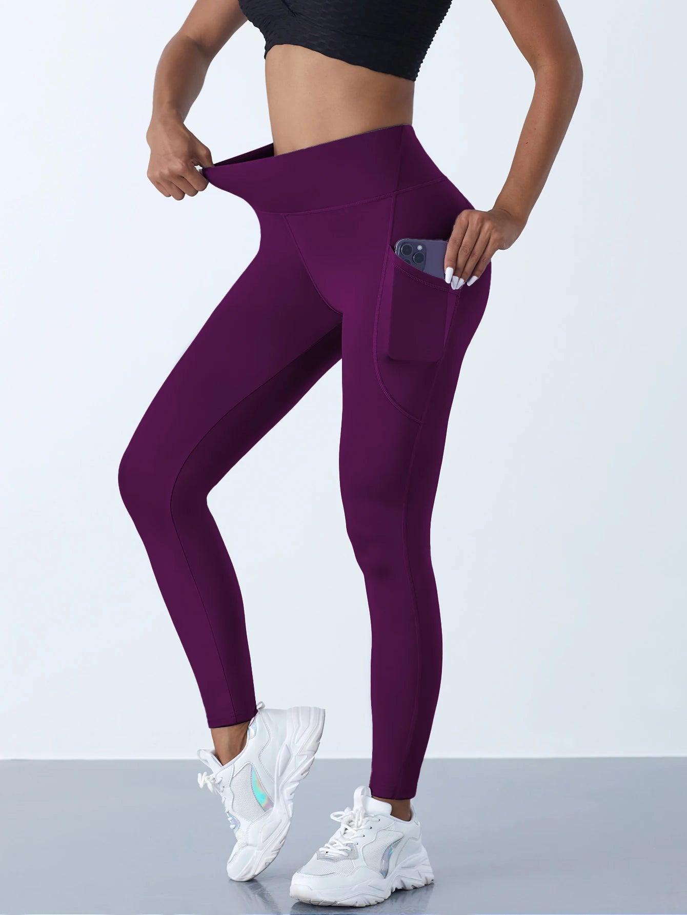 High Waist Women's Yoga Leggings with Pockets