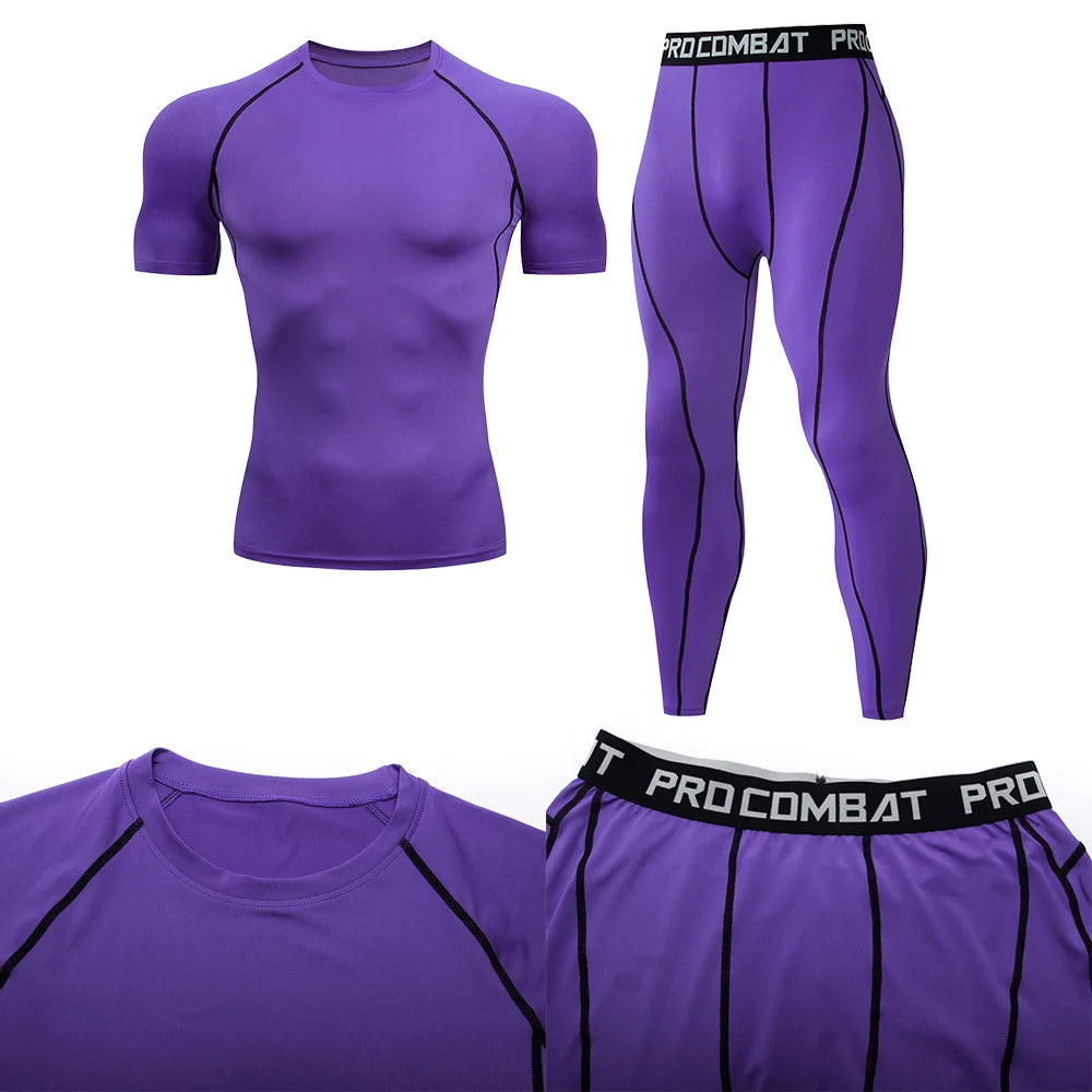 2pcs Men's Compression Suit