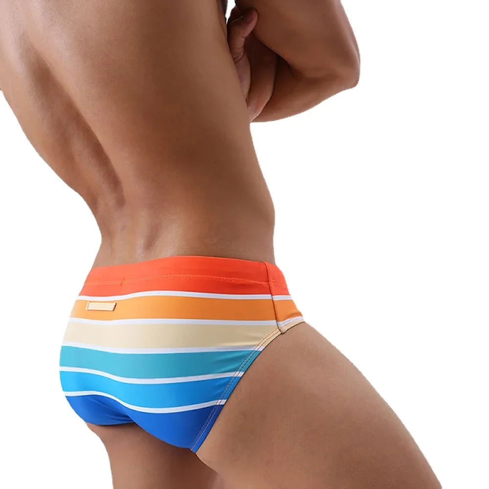 Men's Swim Briefs 2024 Sexy Pouch Pad Design Eye Catching Swimwear