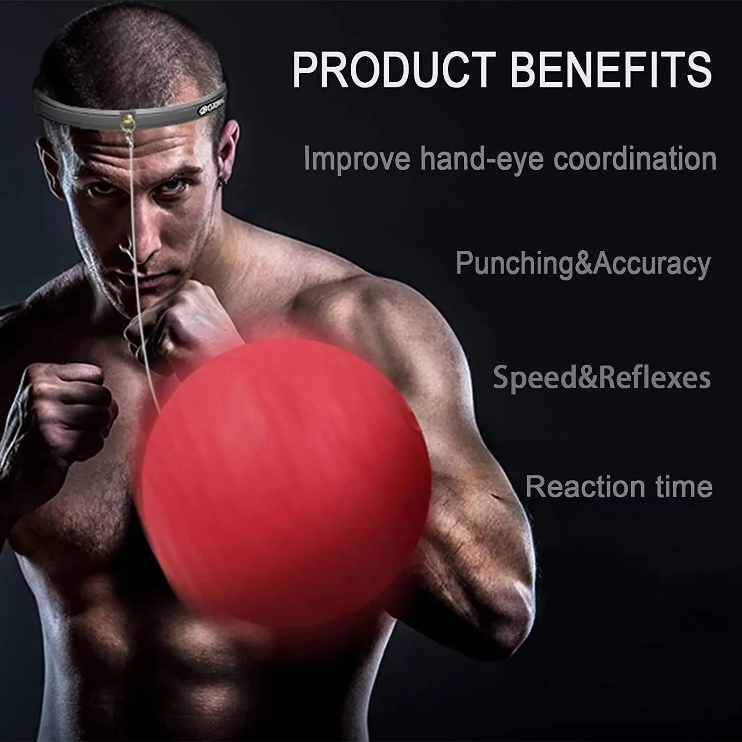 Reflex Training Ball with Head Band