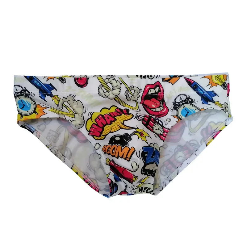 Men's Quick Dry Swim Briefs Polyester Spandex