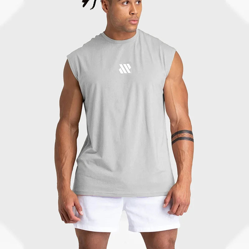 Men's Sleeveless Quick Drying Breathable T Shirt Summer Training