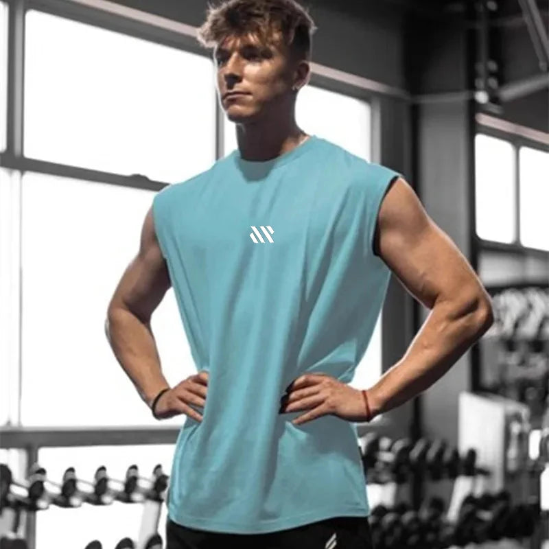 Men's Sleeveless Quick Drying Breathable T Shirt Summer Training
