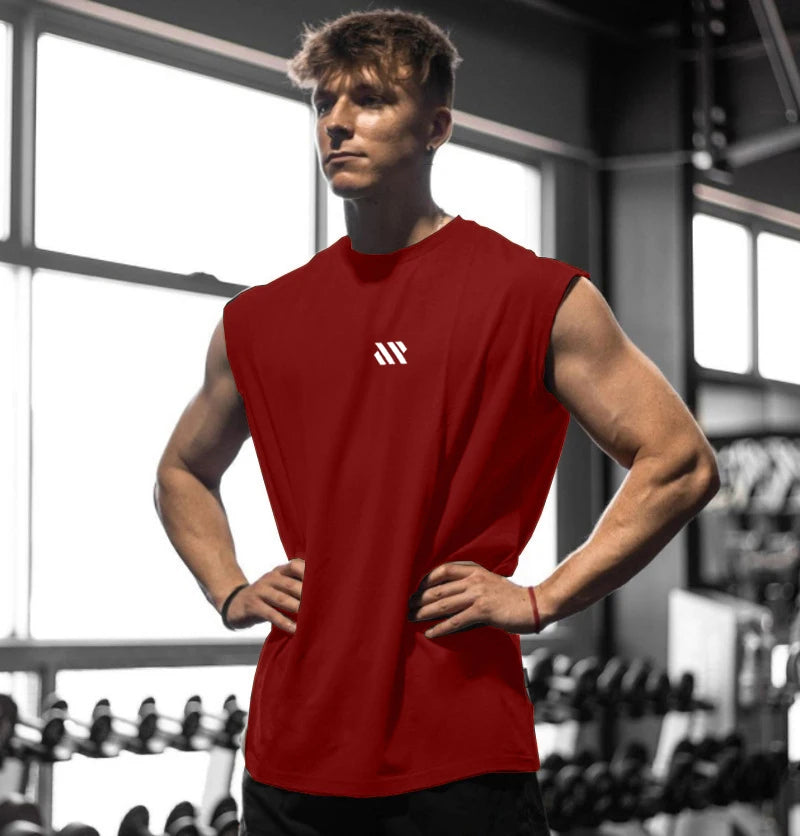 Men's Sleeveless Quick Drying Breathable T Shirt Summer Training