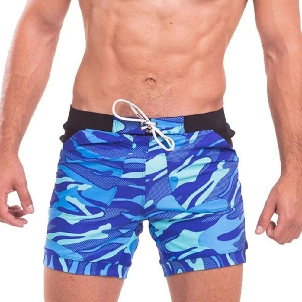 Breathable Low Waist Men's Swimwear Short