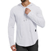 Men's Slim Fit Hooded Breathable Lightweight Solid Color