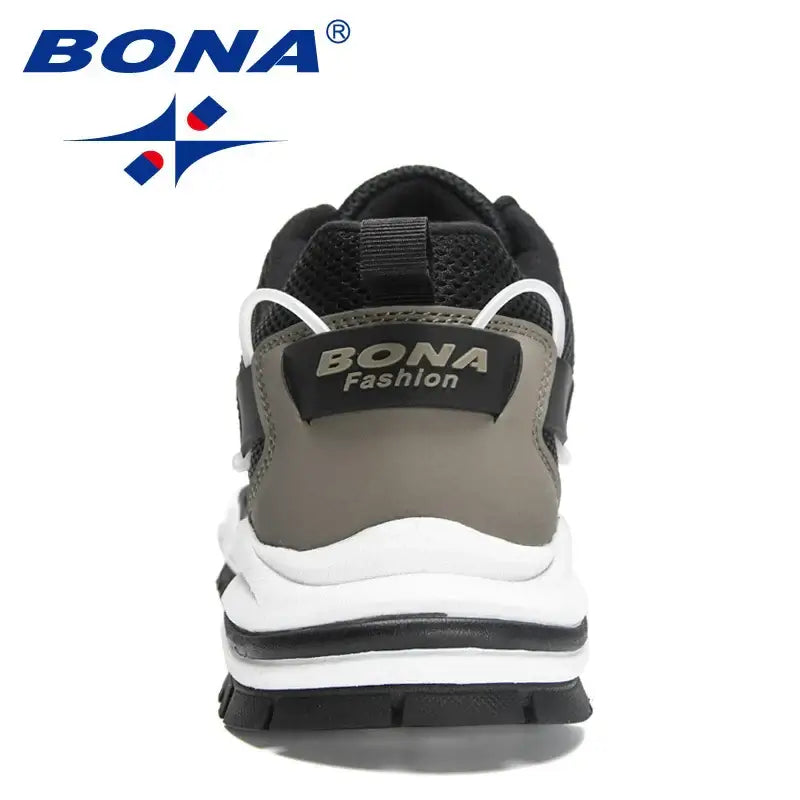 Bona Men's Running Shoes Lightweight Sports Sneakers for Outdoor Athletic Training