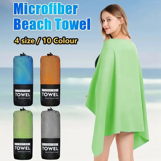 Microfiber Towel With Mesh Bag,