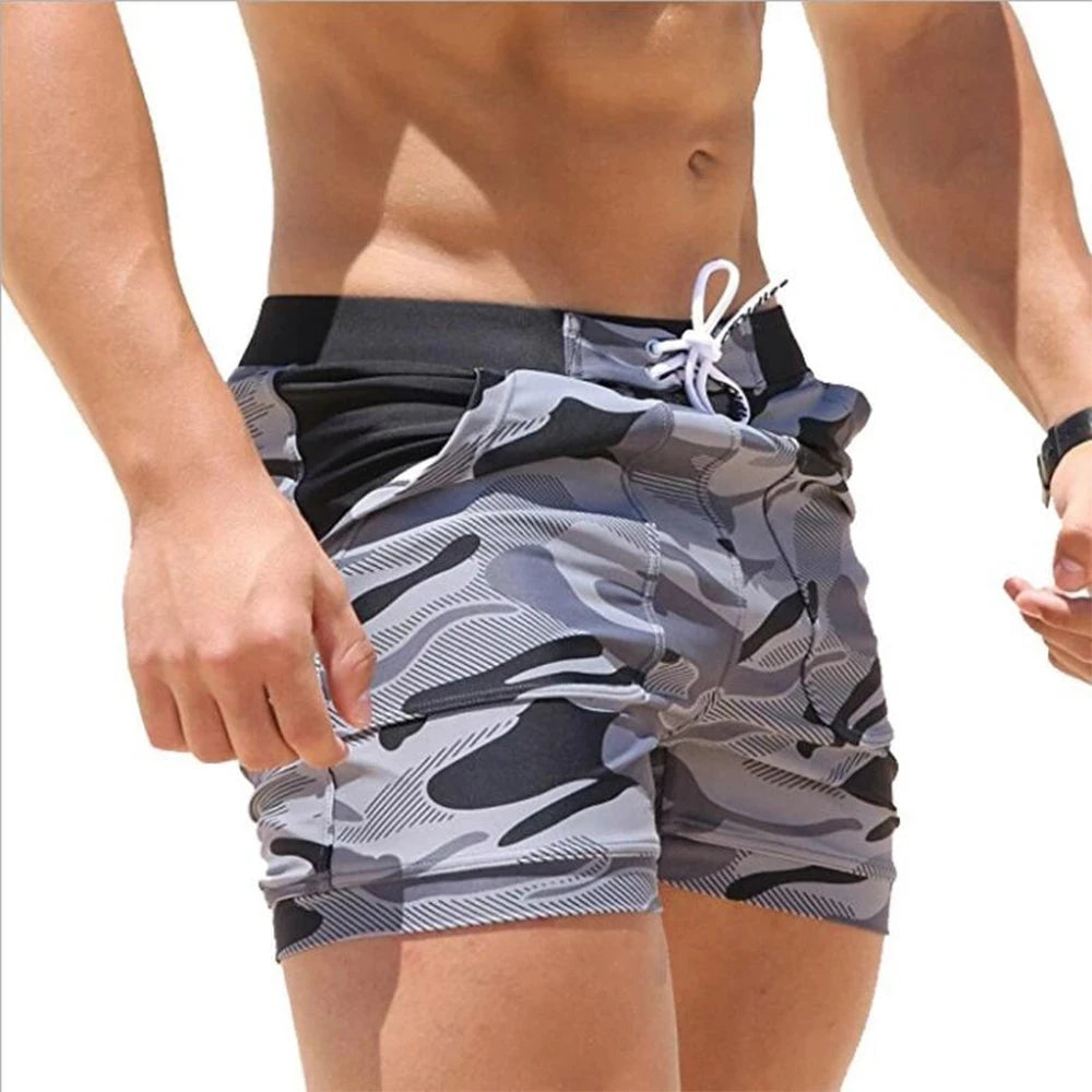 Breathable Low Waist Men's Swimwear Short