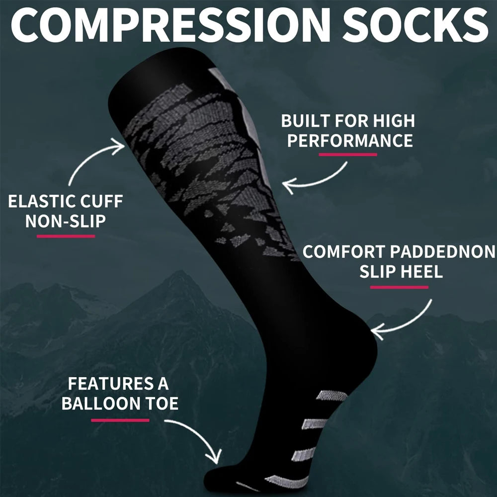 1 Pair Sports Compression Socks