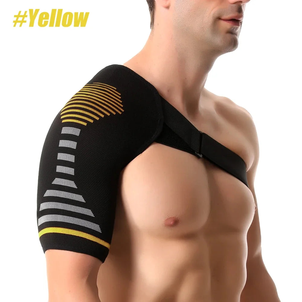 Adjustable Recovery Shoulder Brace for Men Women with Stability Support Sleeve Wrap for Relief from Shoulder Injuries