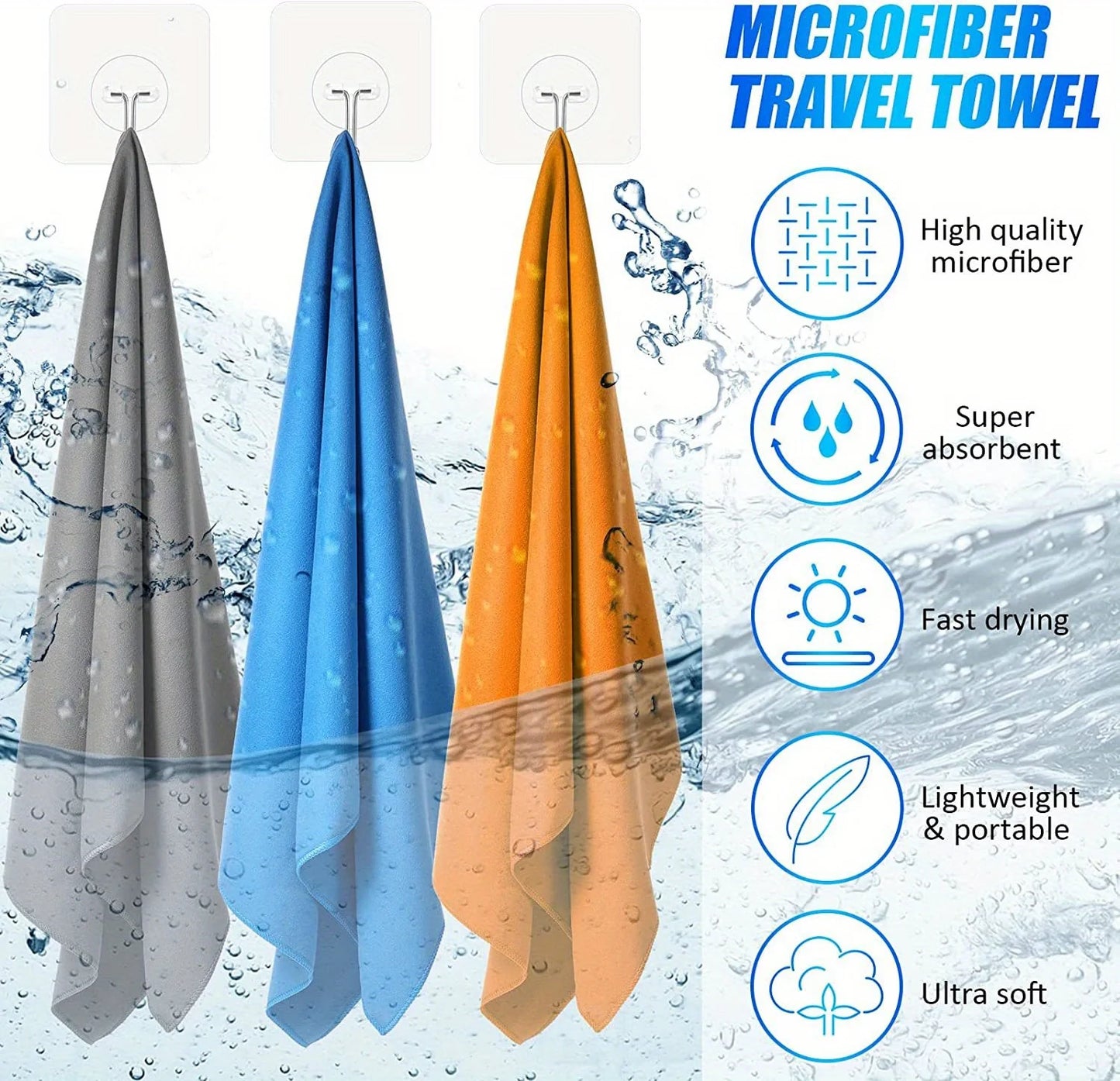 Microfiber Towel With Mesh Bag,