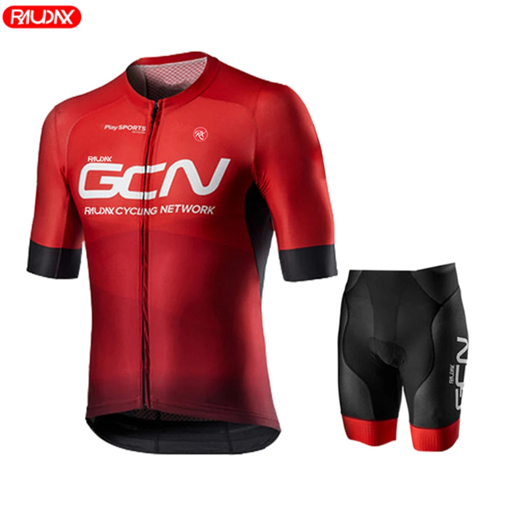 Raudax Gcn Men's Cycling Jersey Short Sleeve Breathable Road Bike Uniform