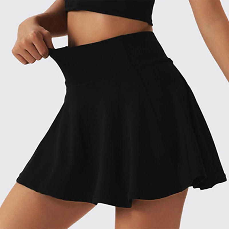 Women's High Waist Skirt with Pocket Tennis Golf