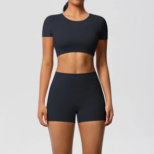 2Pcs Women's Active Wear Sports Tank Top and Leggings High-Waist Slim Fit Quick Dry Breathable Yoga Set