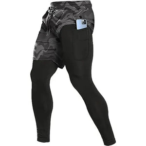 Men's Compression 2 in 1 Workout Sweatpants