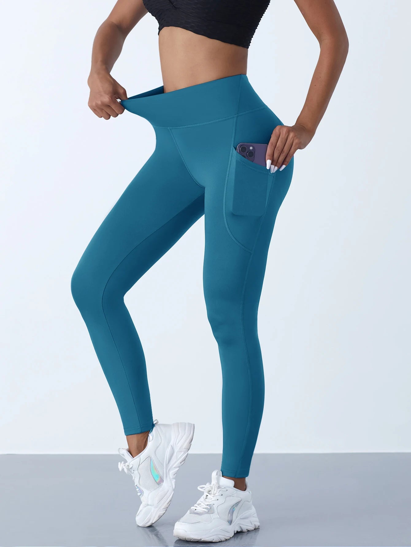 High Waist Women's Yoga Leggings with Pockets