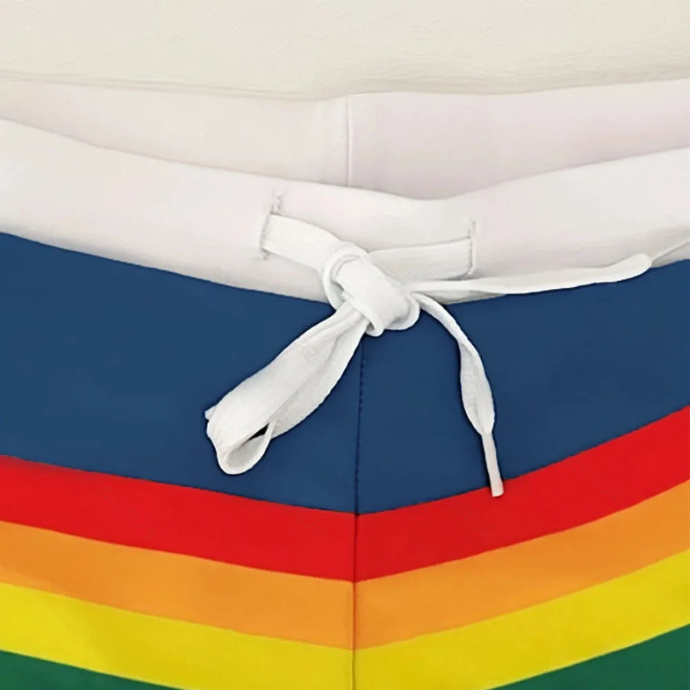 Eye Catching Rainbow Men's Swimwear