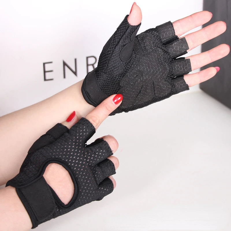 Weightlifting Gloves Half Finger Breathable Non-slip Gel Pad