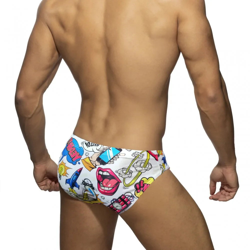 Men's Quick Dry Swim Briefs Polyester Spandex
