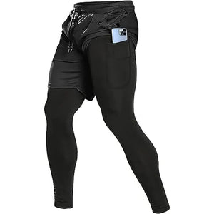 Men's Compression 2 in 1 Workout Sweatpants