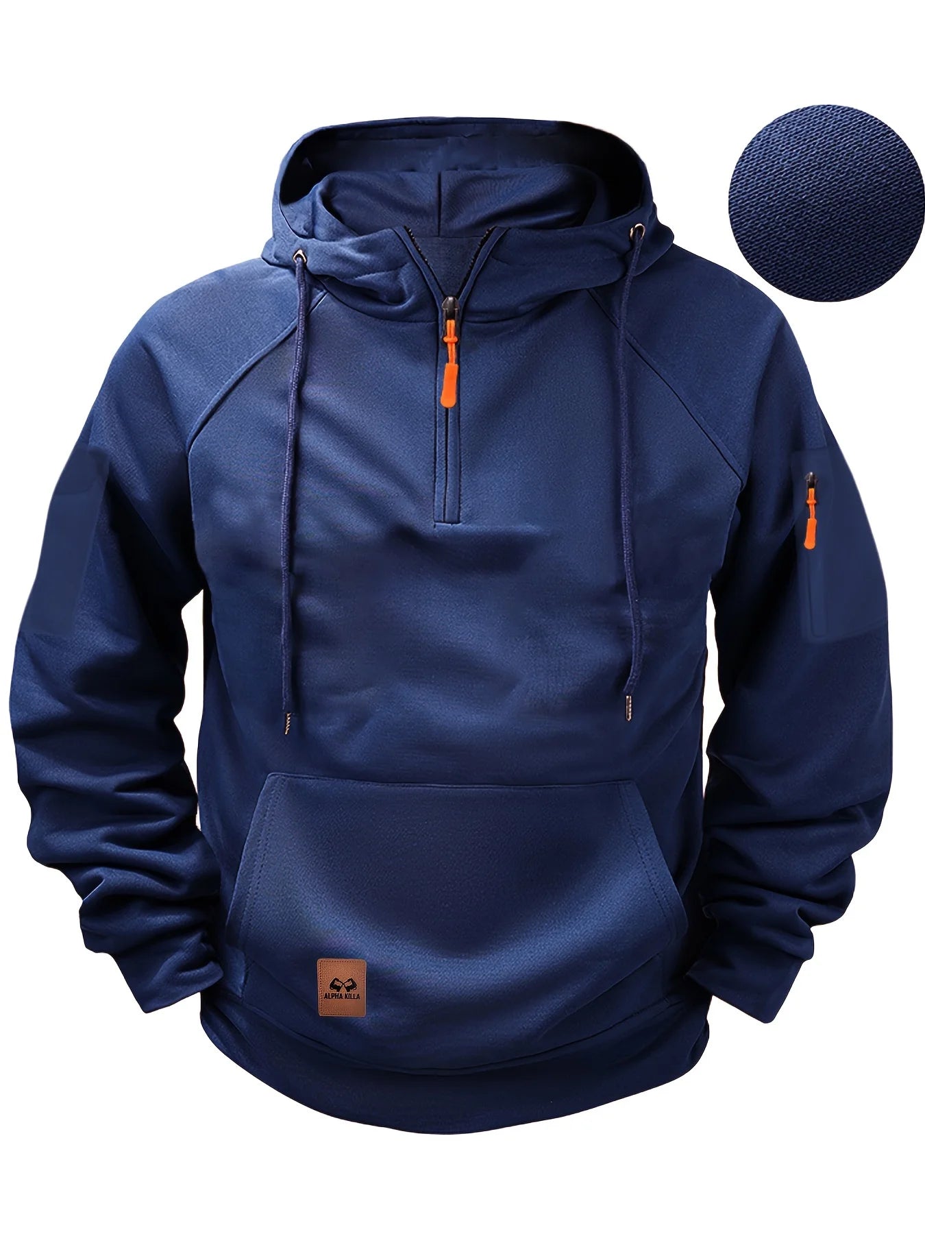 Unisex plus Size Fleece Hooded Sweatshirt