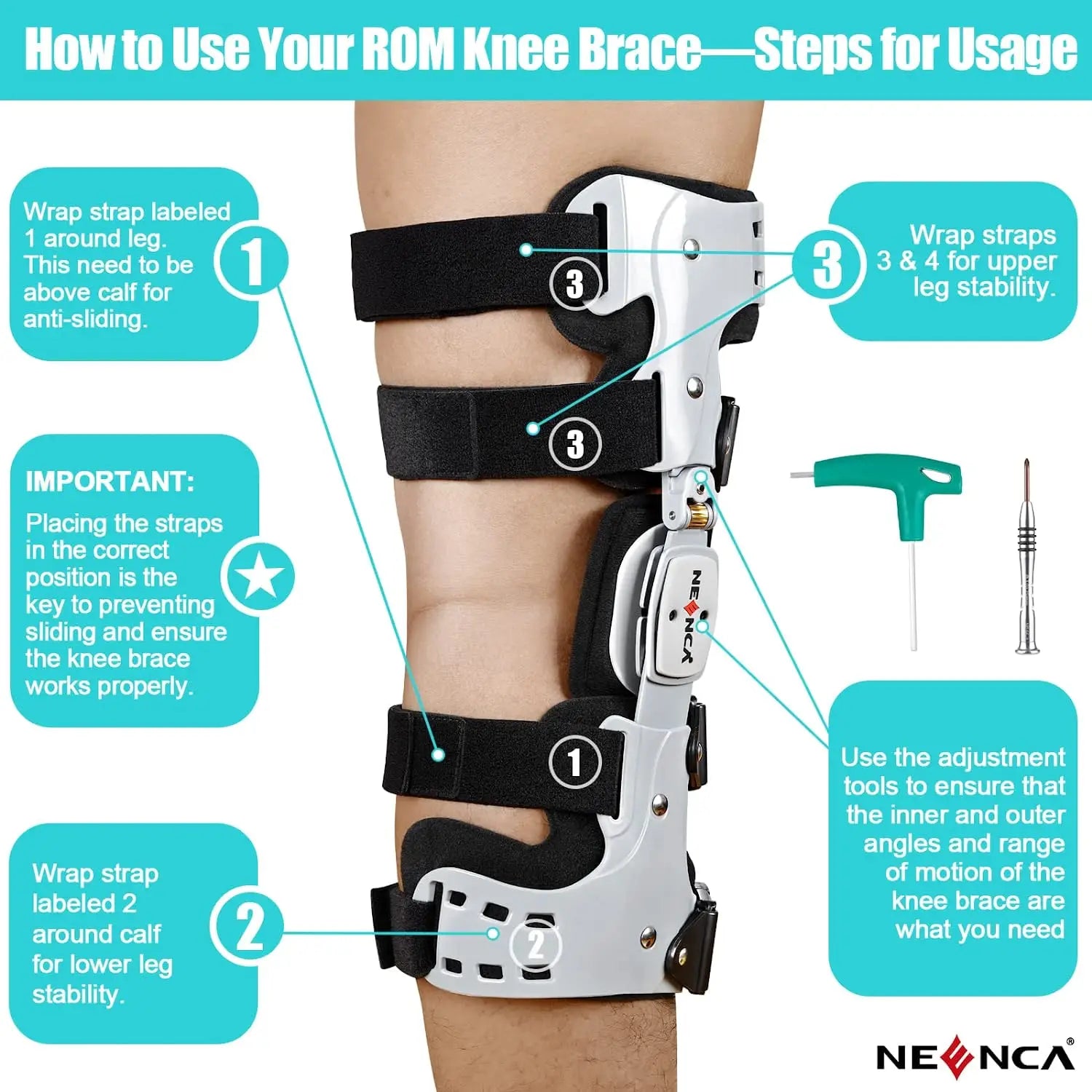 Adjustable Hinged Knee Brace