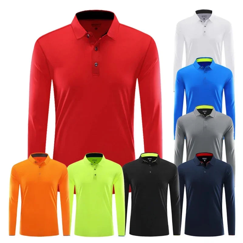 Men Running Sport Shirts Long Sleeve Plus Size