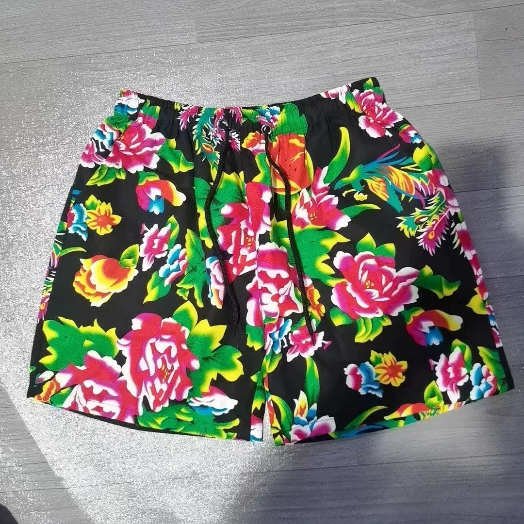 2024 Summer Men's Eye Catching Shorts: Running Sports Surffing Trunks