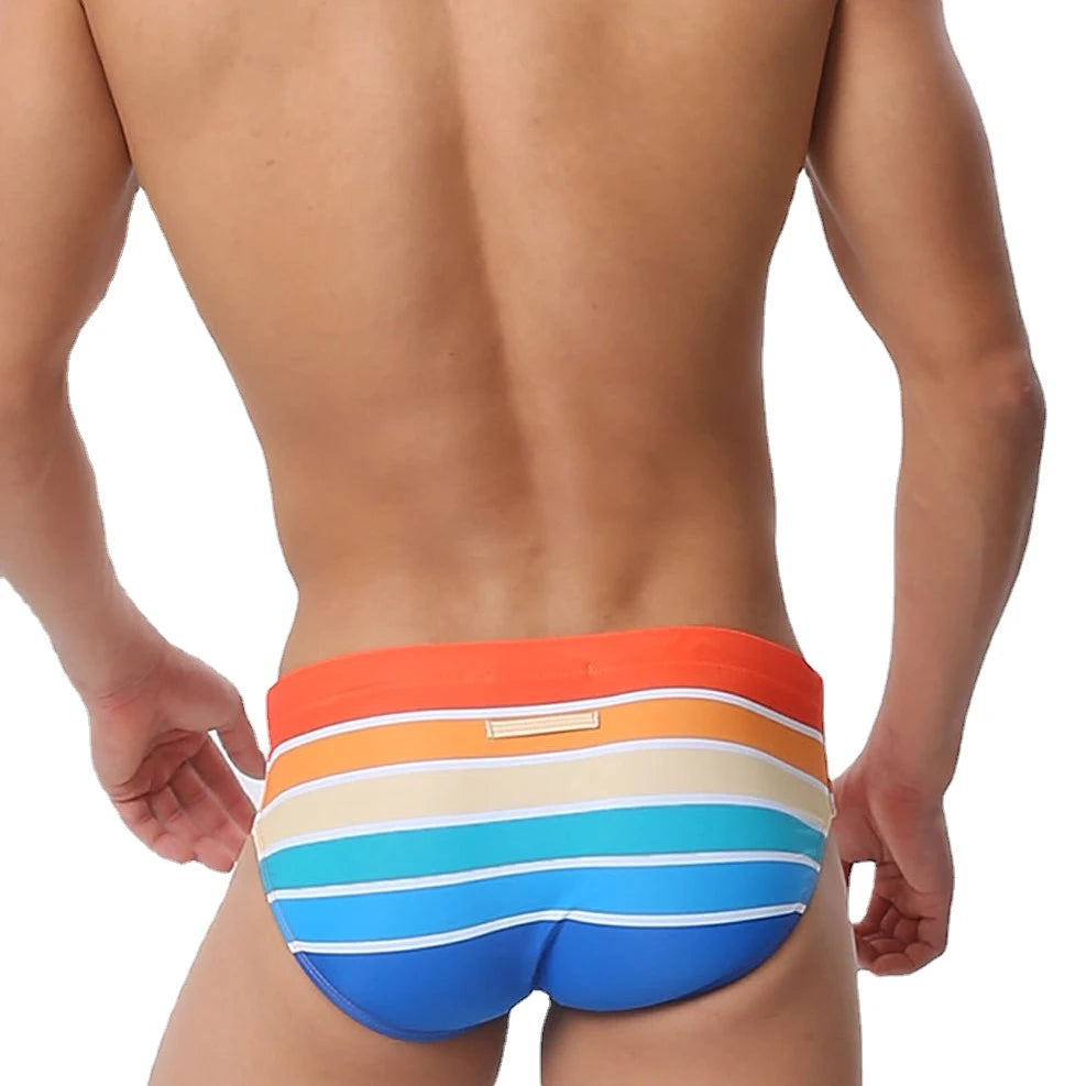 Men's Swim Briefs 2024 Sexy Pouch Pad Design Eye Catching Swimwear